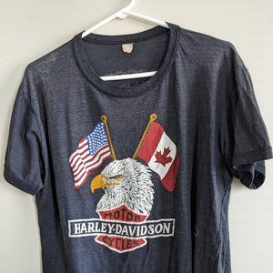 Thin cotton vintage Harley-Davidson t-shirt